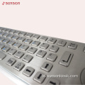 Keyboard Braille Vandal Metalik untuk Kios Informasi